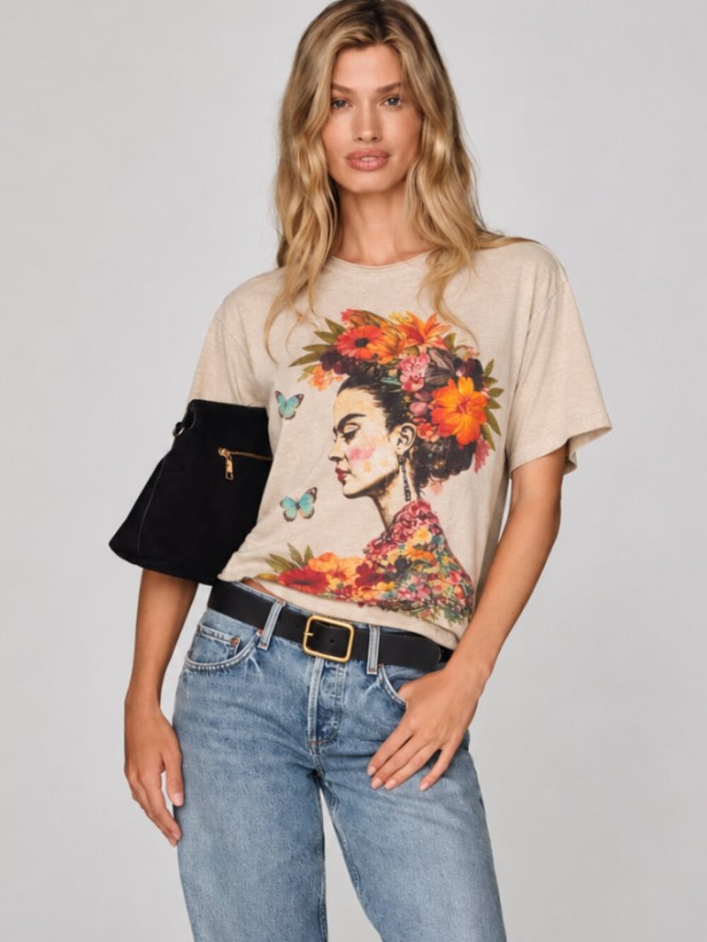 BLUE VELVET FRIDA KHALO T SHIRT NWT